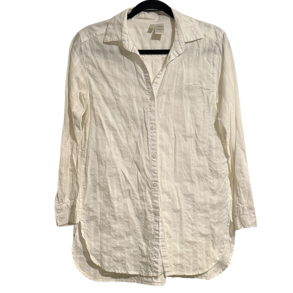 Anne Cole 100% Cotton Button Down Swim Coverup